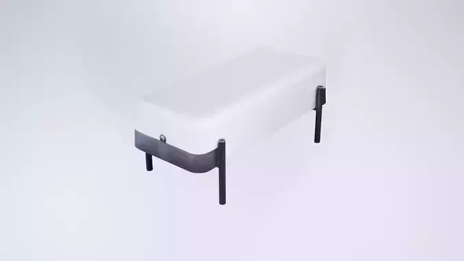 Low Poly Simple Seat - Minimalist Stool for Any Room
