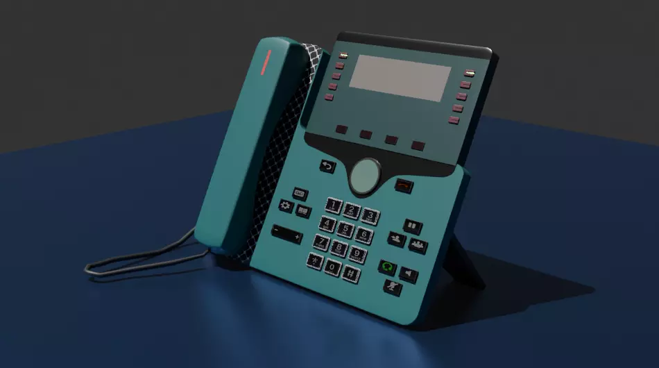 telephone fix Low-poly 3D model
