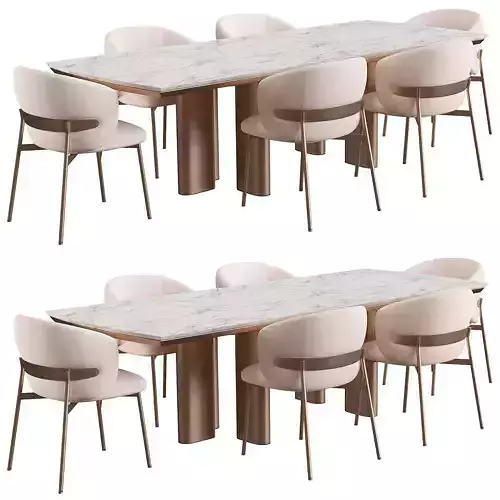 Baykal Dining chair  Adrien Table