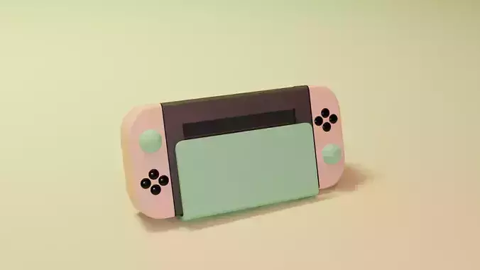 Game Switch stylized low-poly