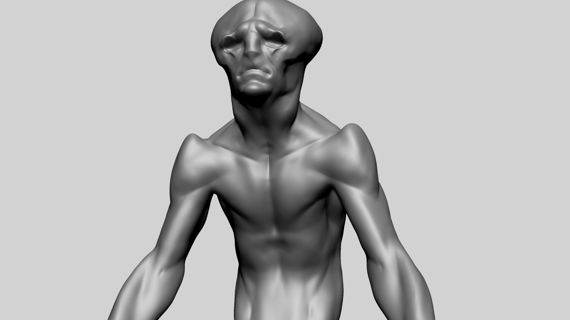 Creature Body Form G 3D model_9