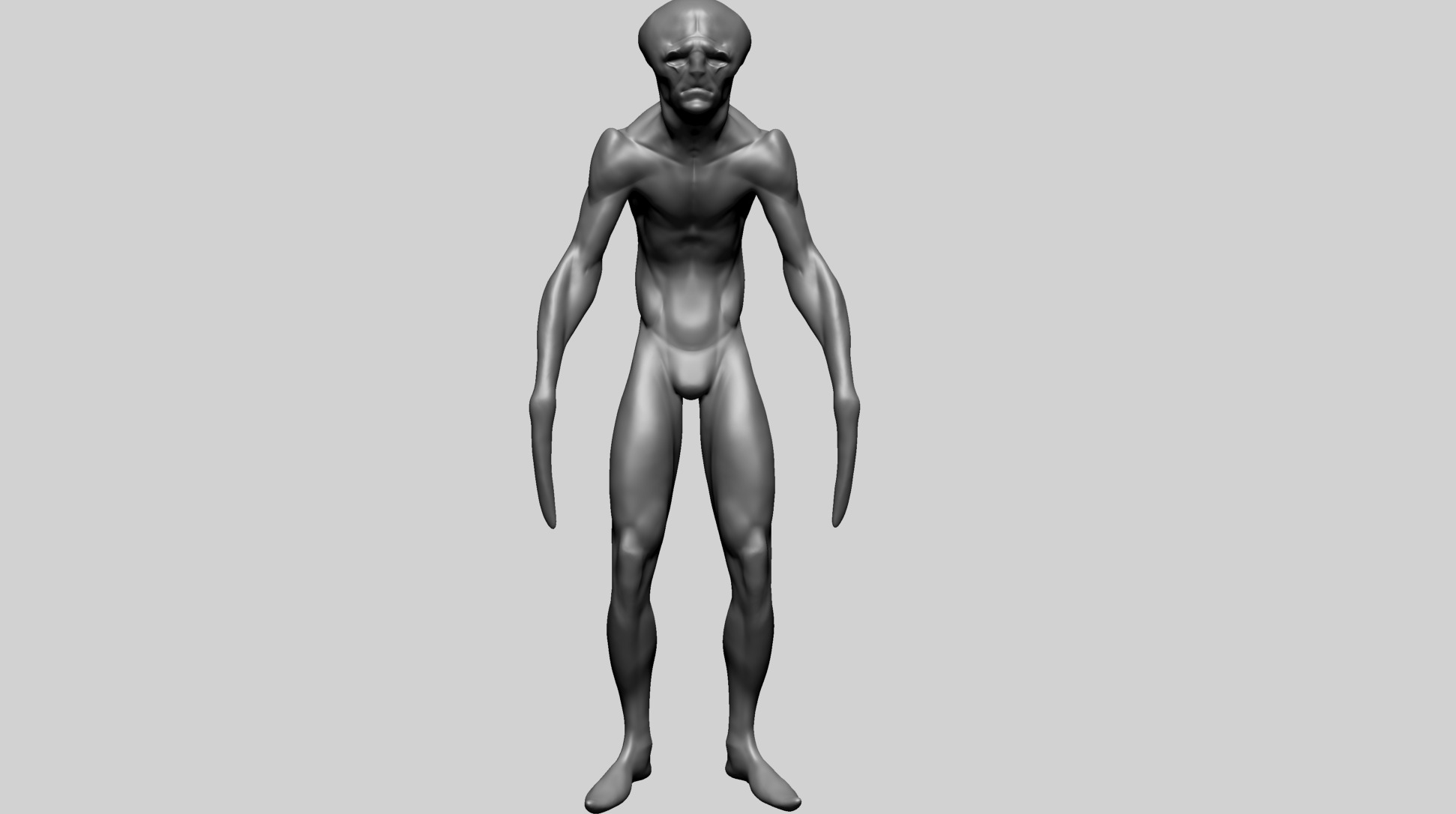 Creature Body Form G 3D model_4