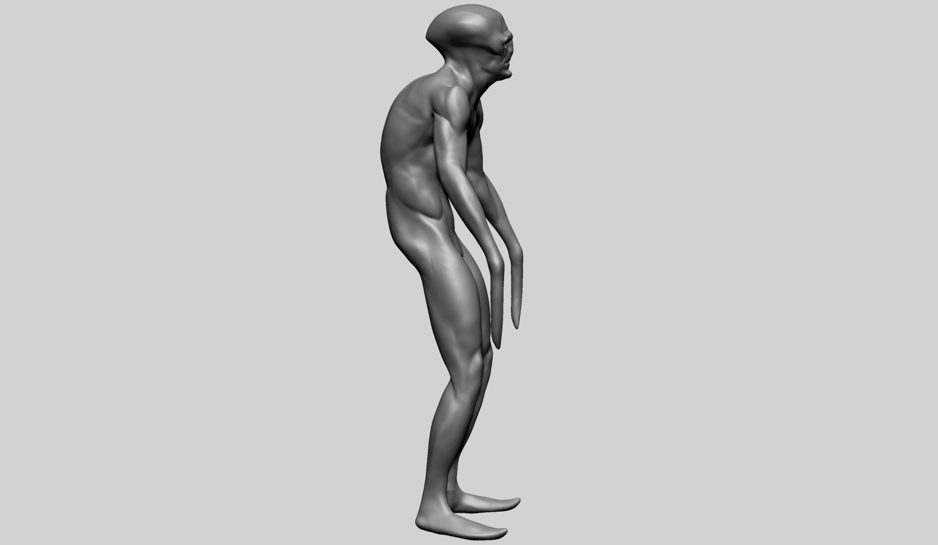Creature Body Form G 3D model_2