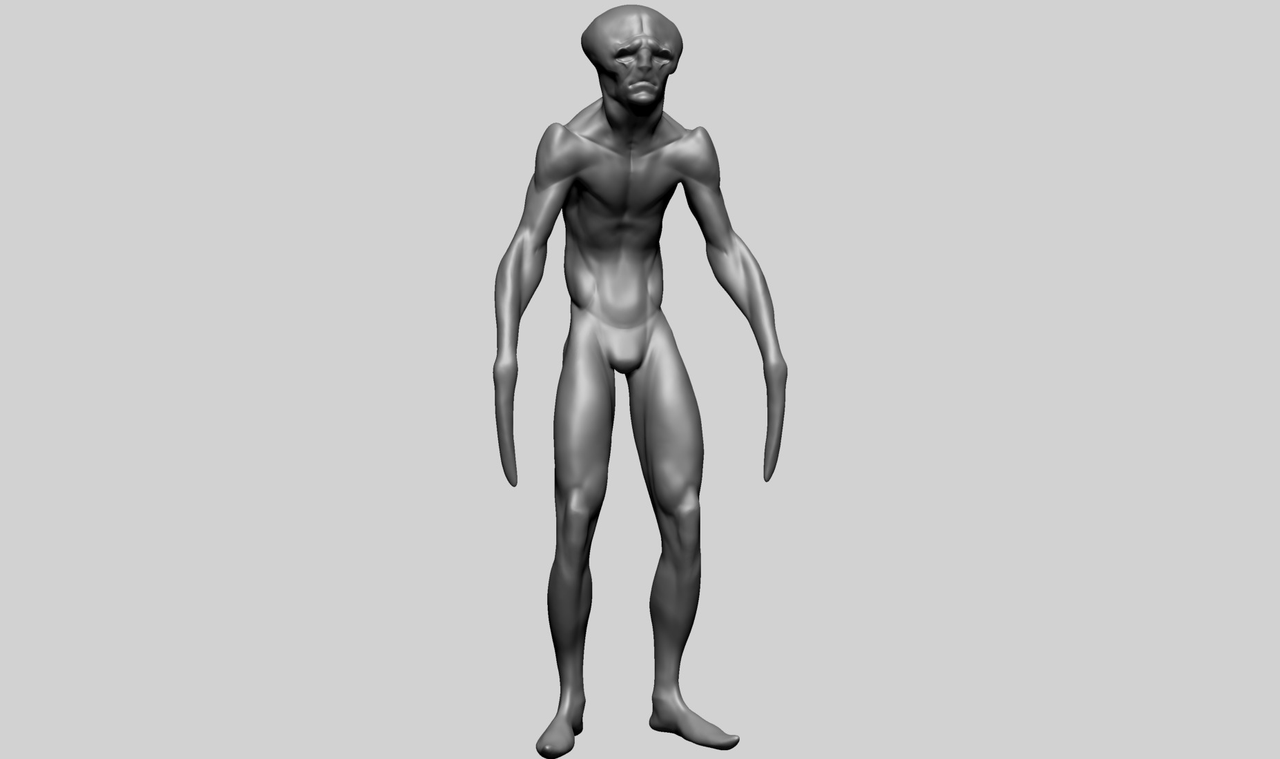 Creature Body Form G 3D model_1