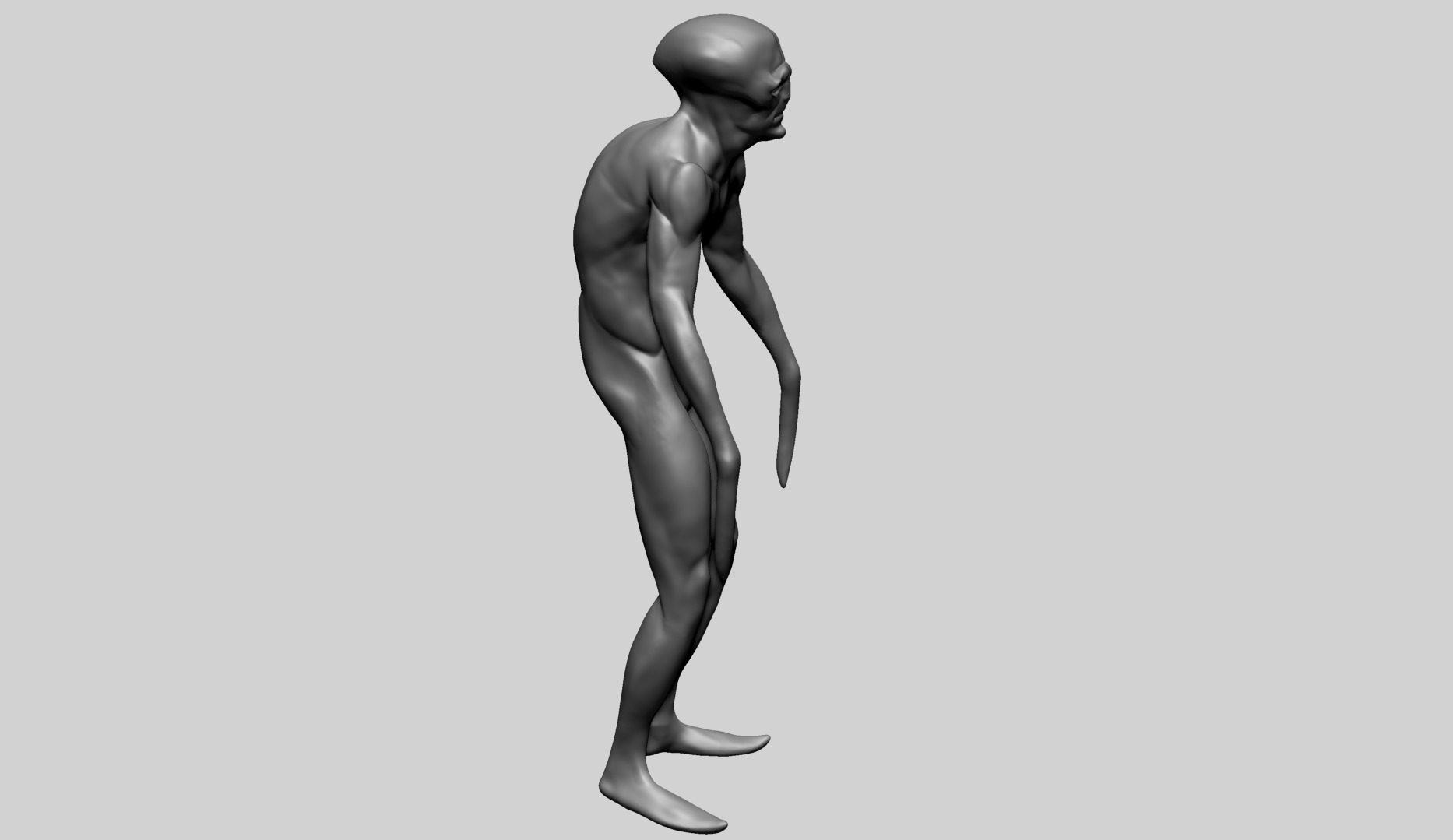 Creature Body Form G 3D model_5