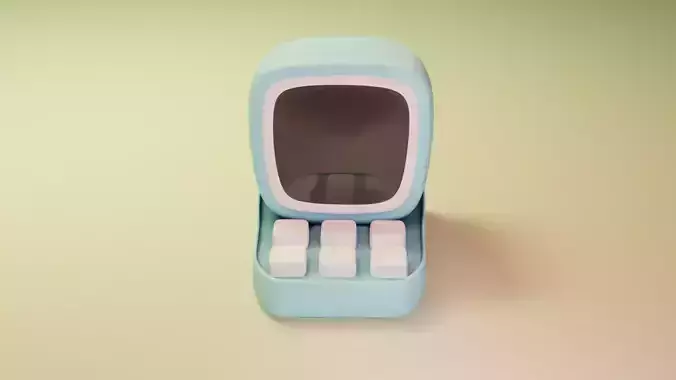 Stylized pc low-poly