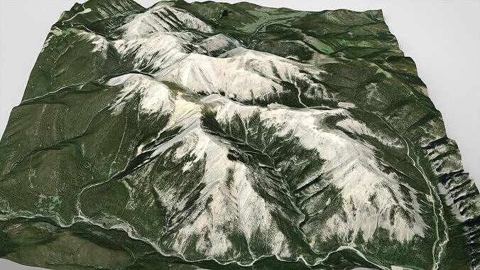 Moose Mountain  Bragg Creek Alberta 3D model