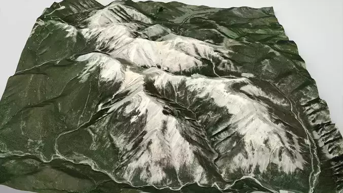 Moose Mountain  Bragg Creek Alberta 3D model
