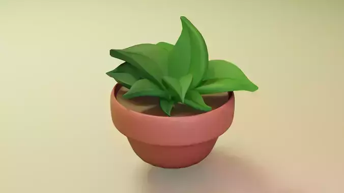 Stylized plant pot