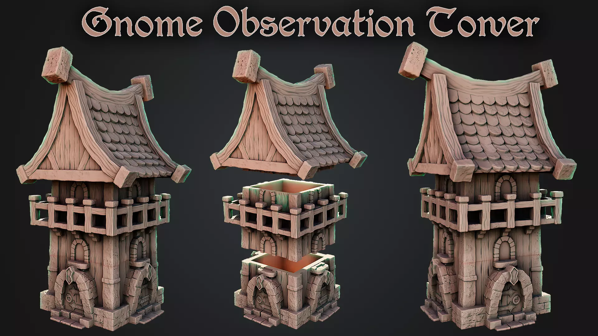 Medieval house 3D print model