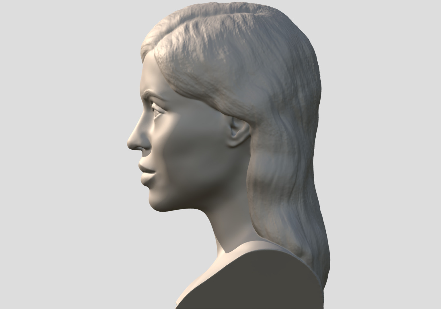 Kylie Jenner bust  3D print model_5