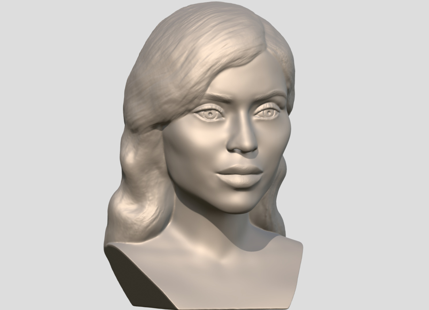 Kylie Jenner bust  3D print model_10