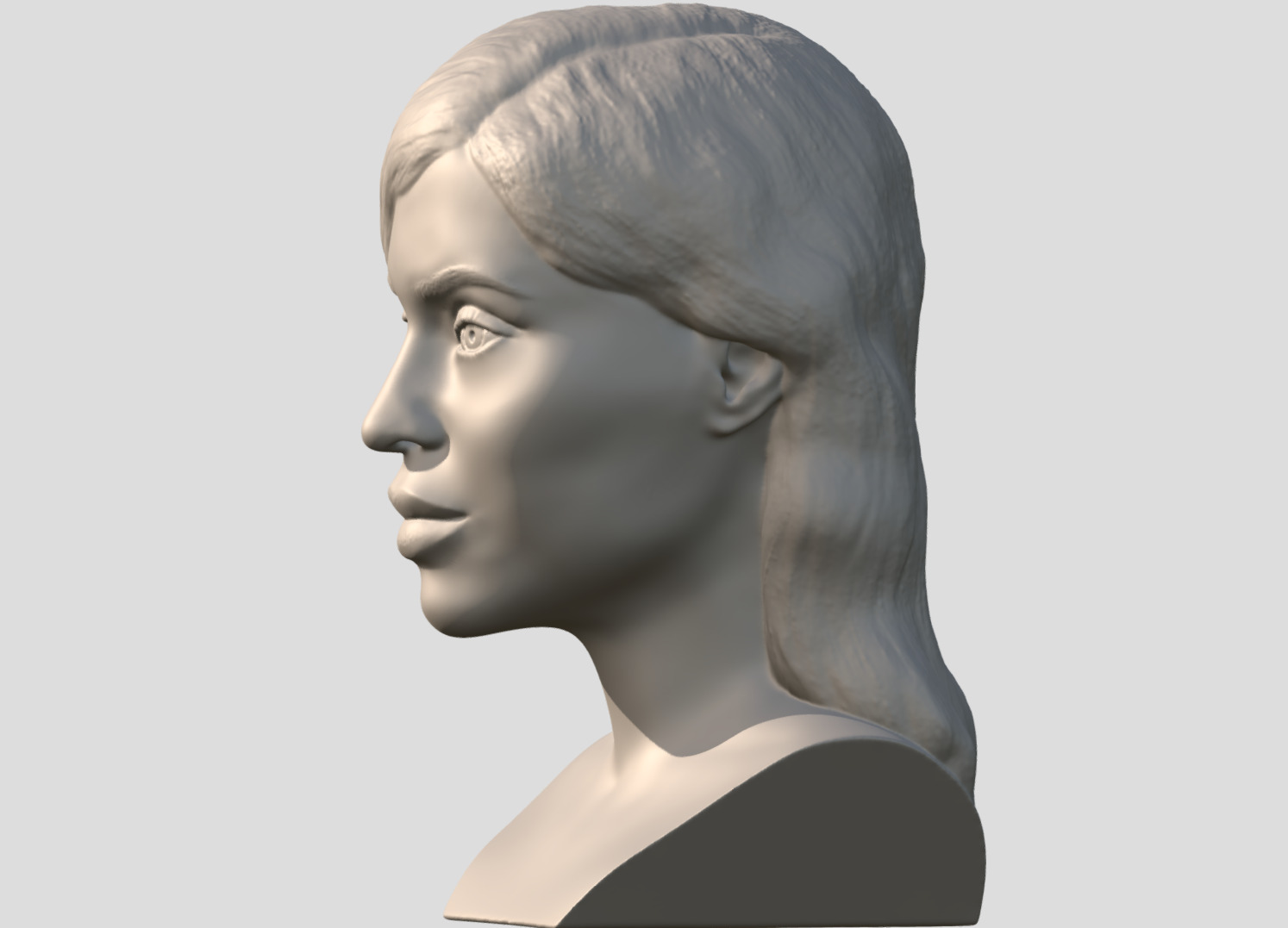 Kylie Jenner bust  3D print model_4