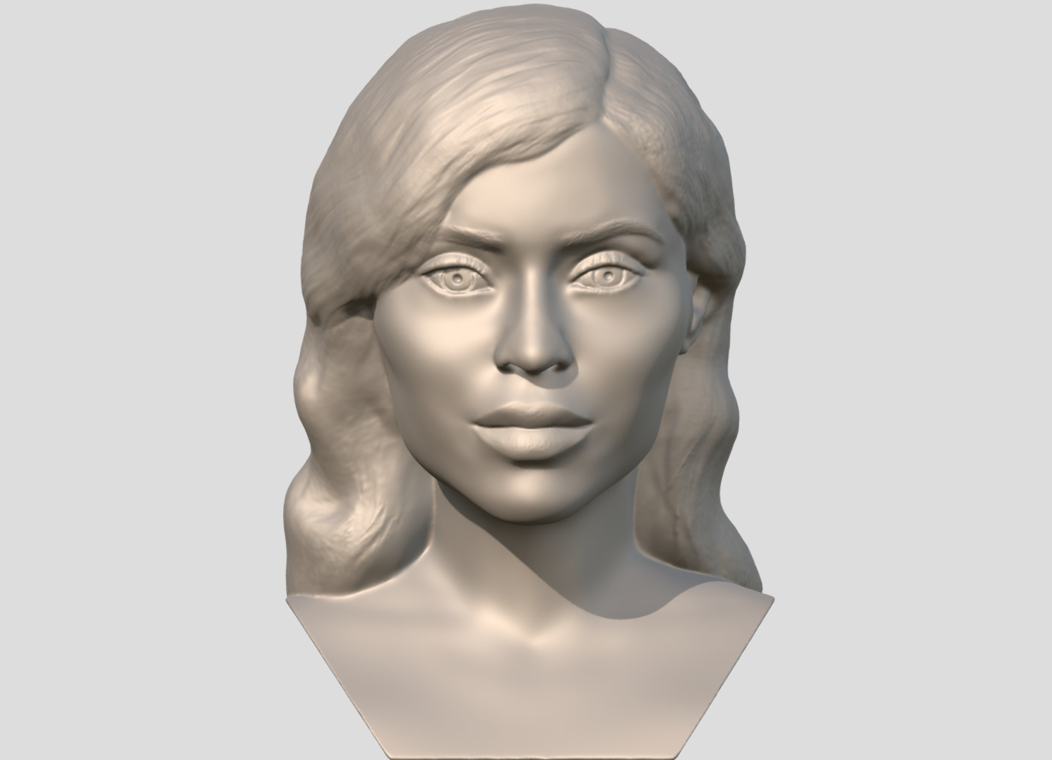 Kylie Jenner bust  3D print model_1