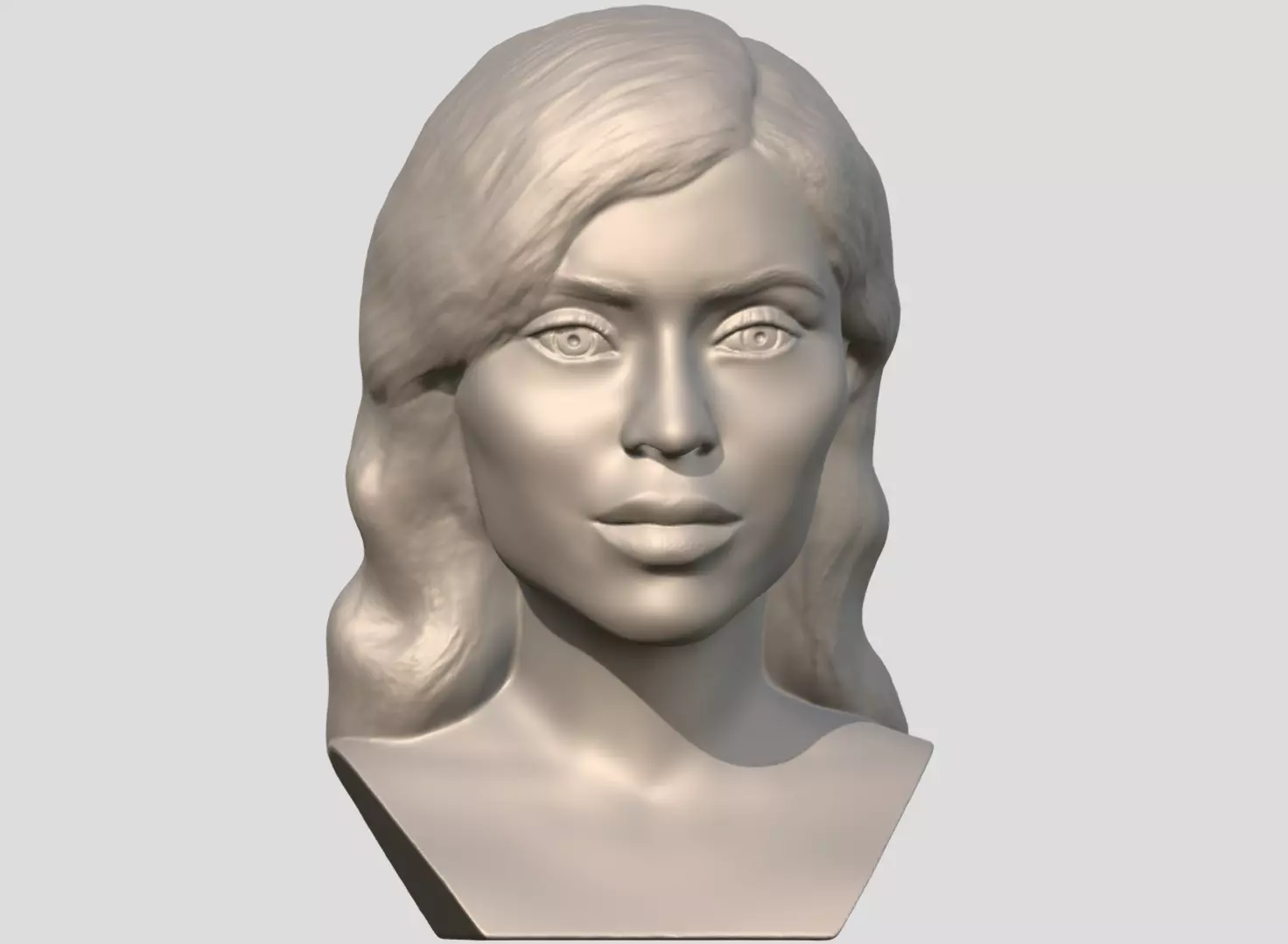 Kylie Jenner bust  3D print model_0