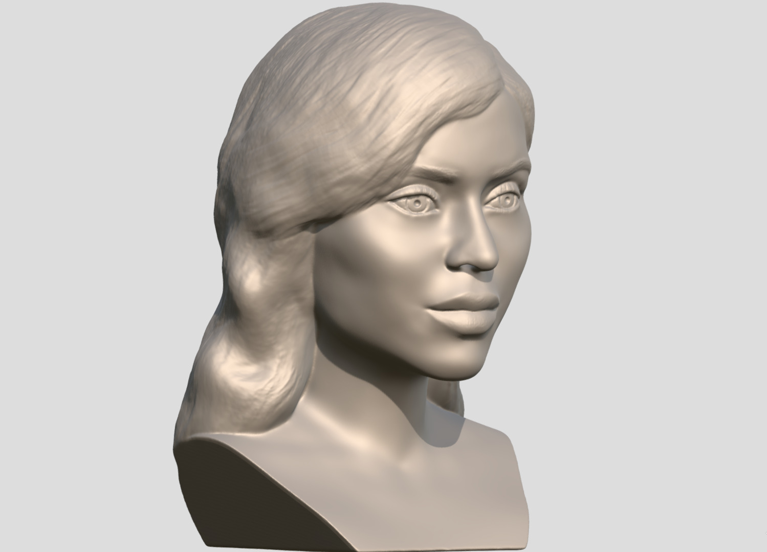 Kylie Jenner bust  3D print model_9