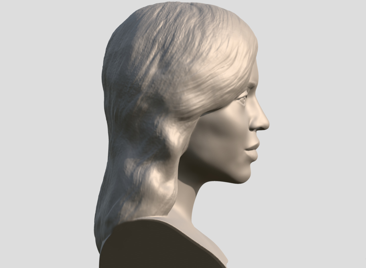 Kylie Jenner bust  3D print model_8