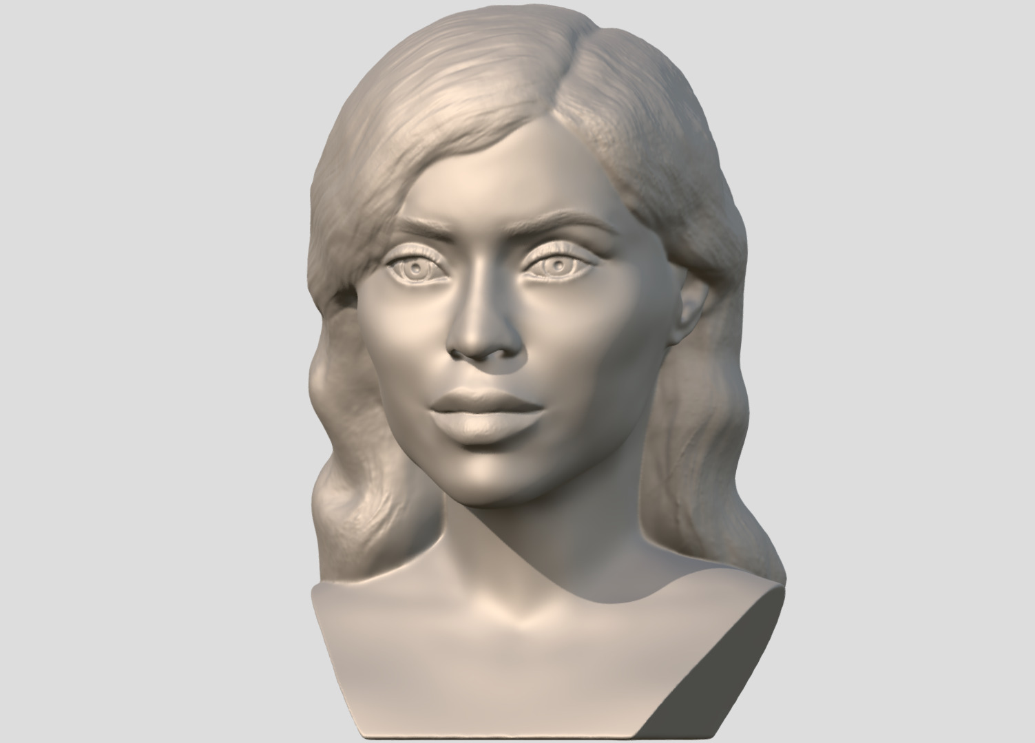 Kylie Jenner bust  3D print model_2