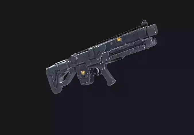 Cyber Plasma Rifle Decorative Sci-Fi Model