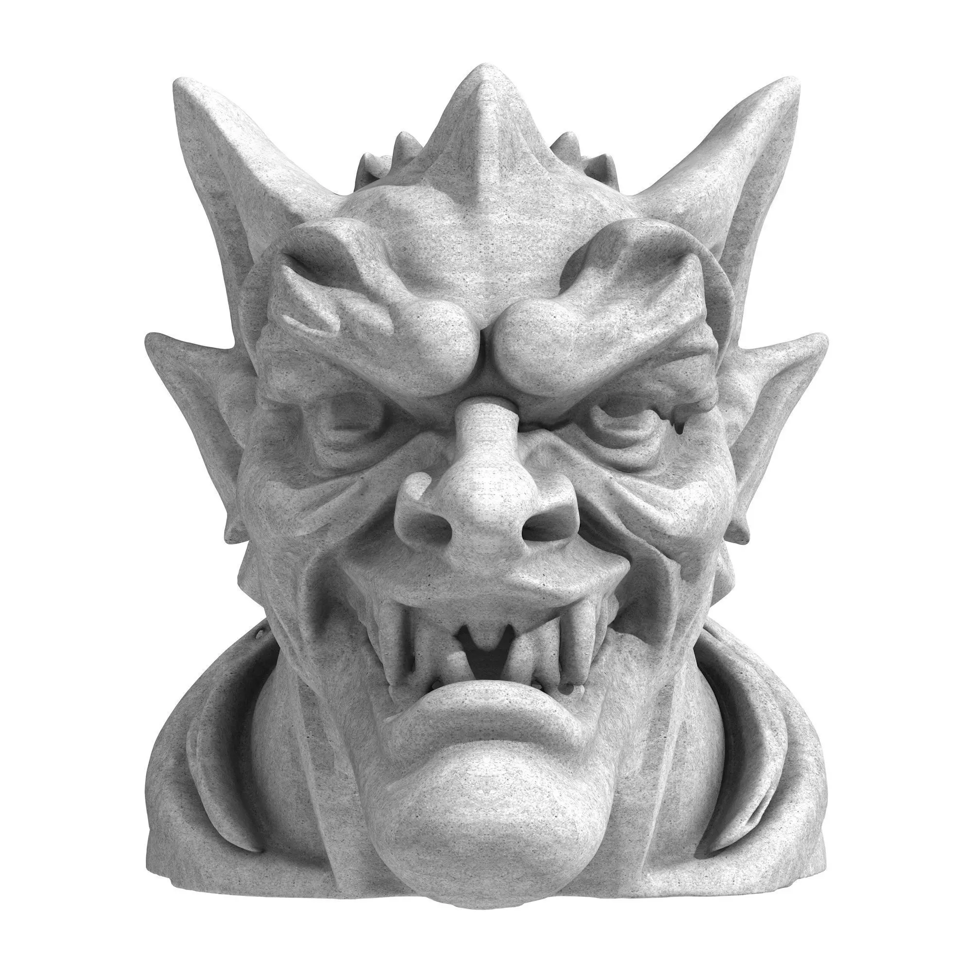 Gargoyle Head 7 3D model_0