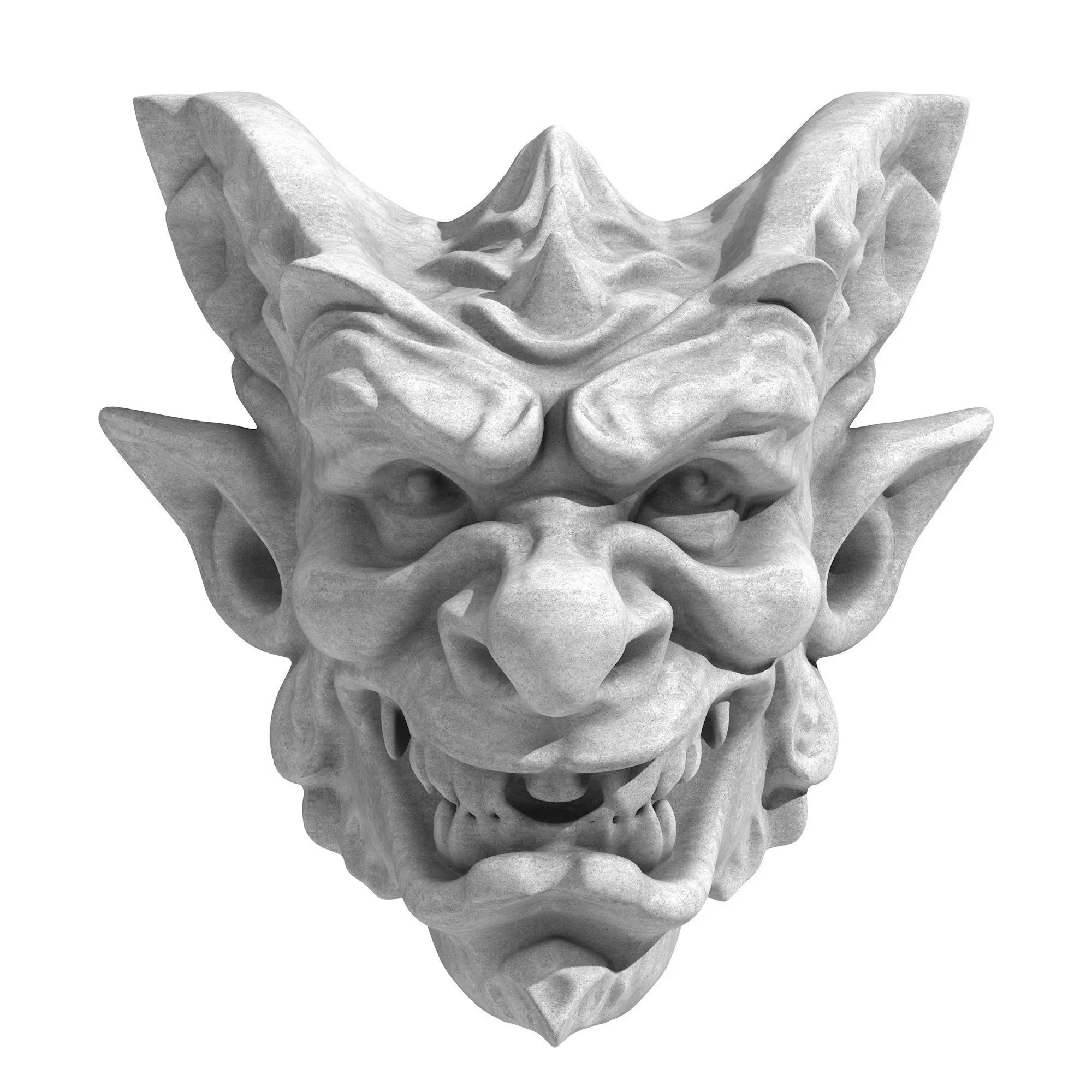 Gargoyle Head 6 3D model_0