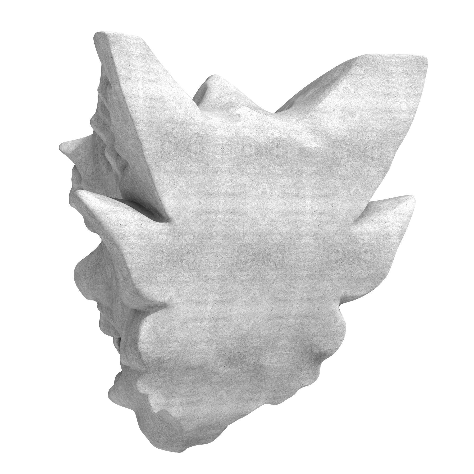 Gargoyle Head 6 3D model_3