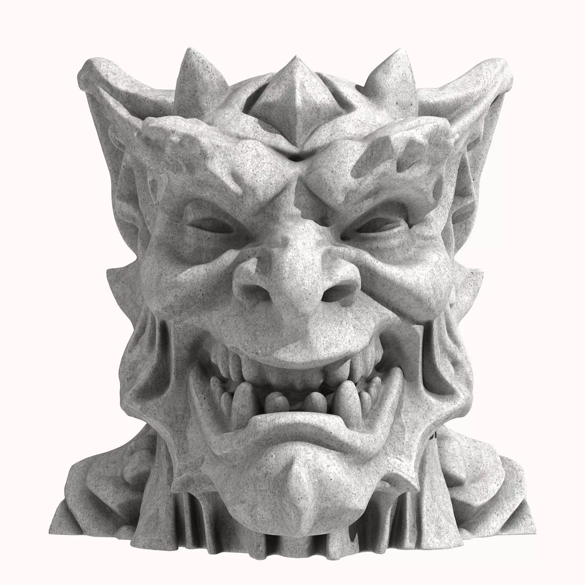 Gargoyle Head 5 3D model_0