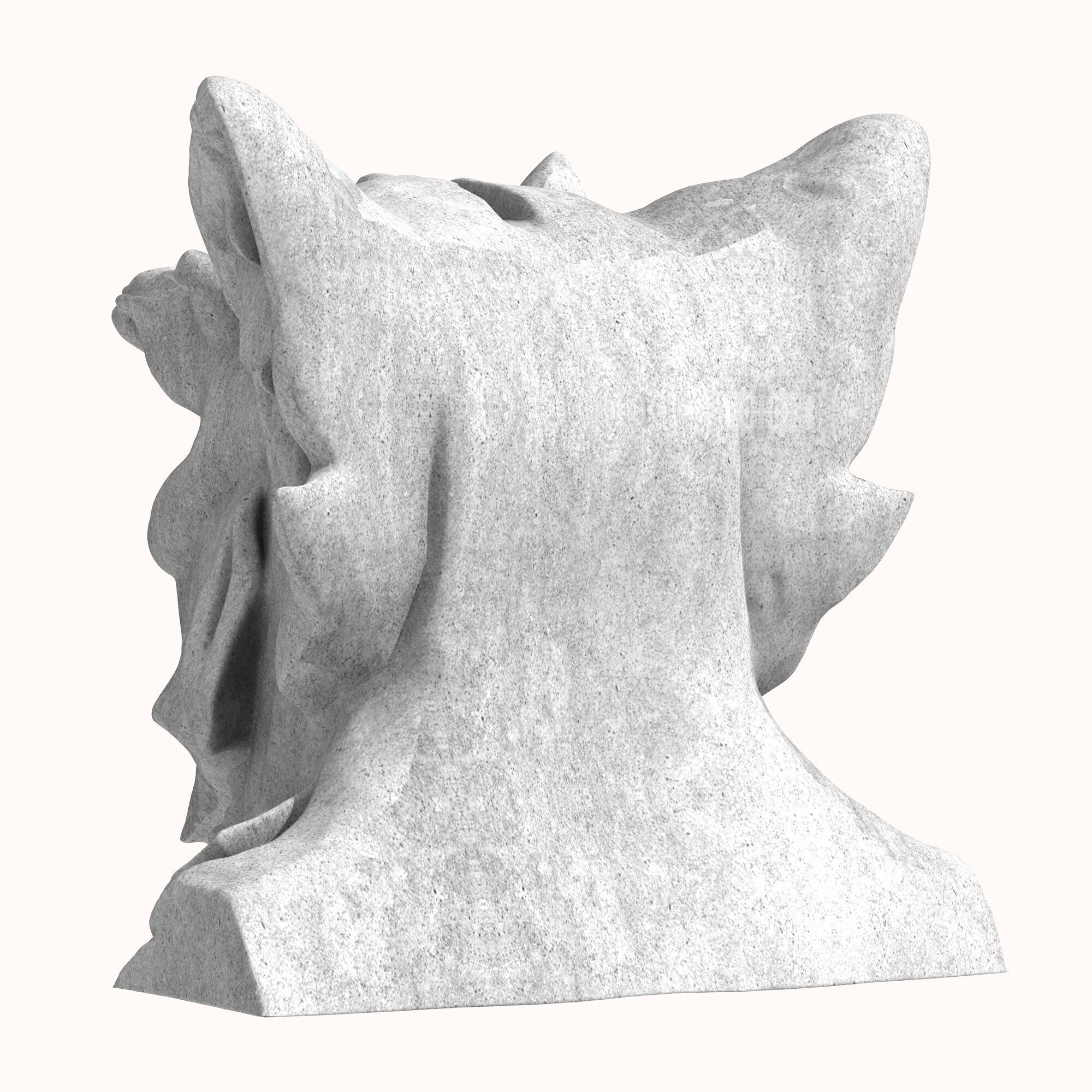 Gargoyle Head 5 3D model_3