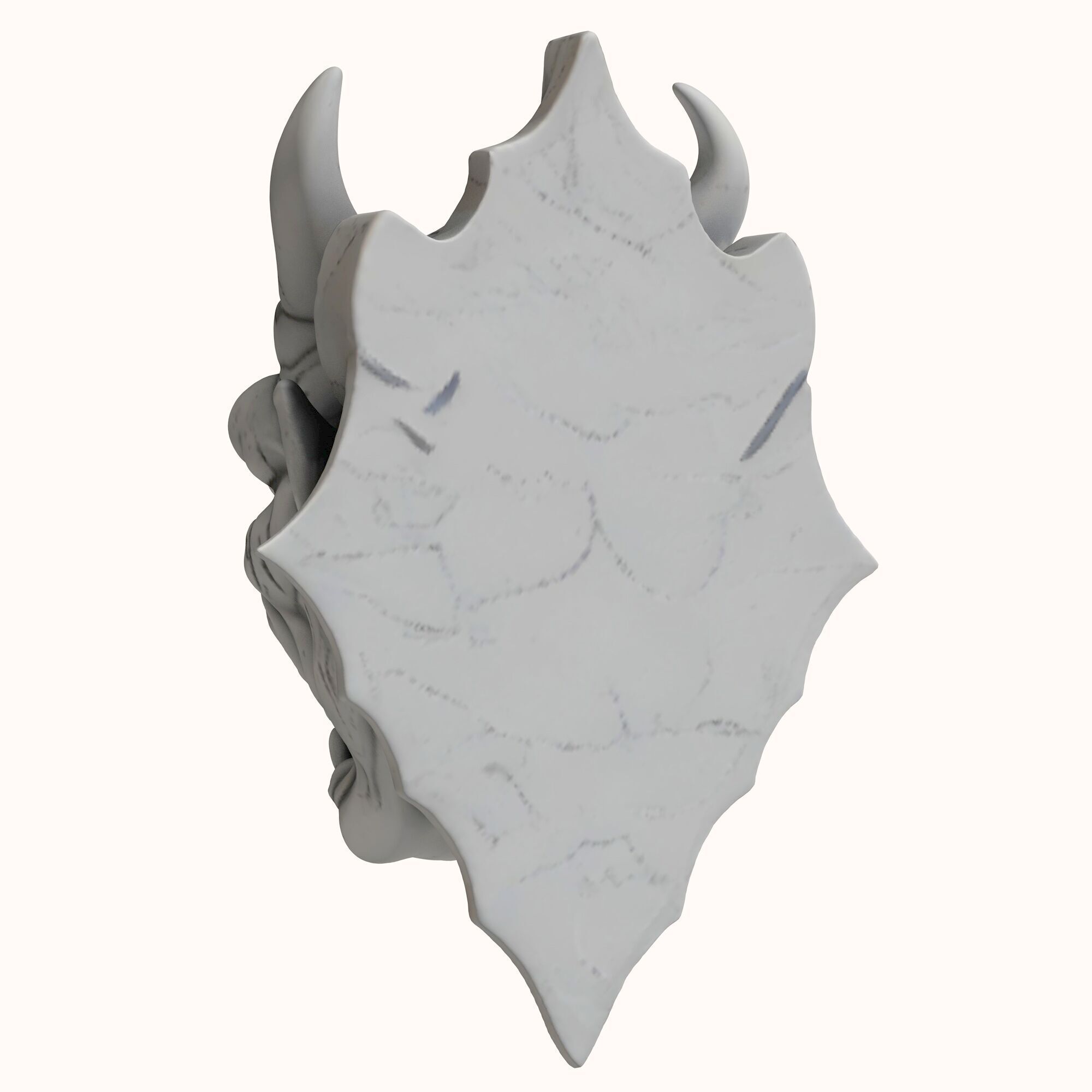 Gargoyle Head 4 3D model_3