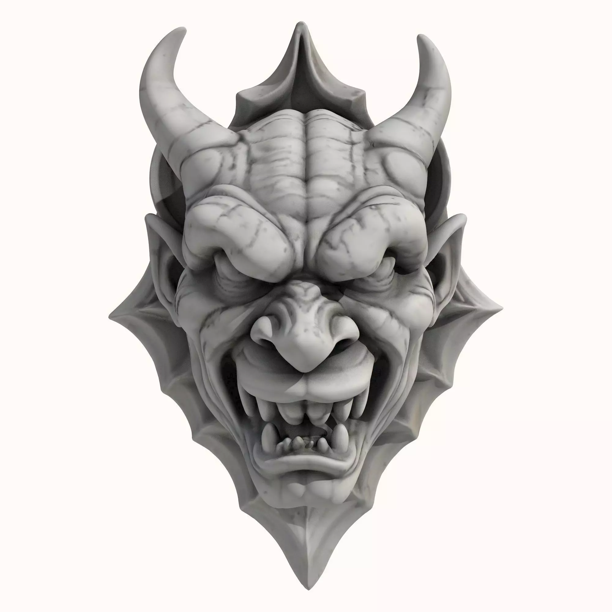 Gargoyle Head 4 3D model_0
