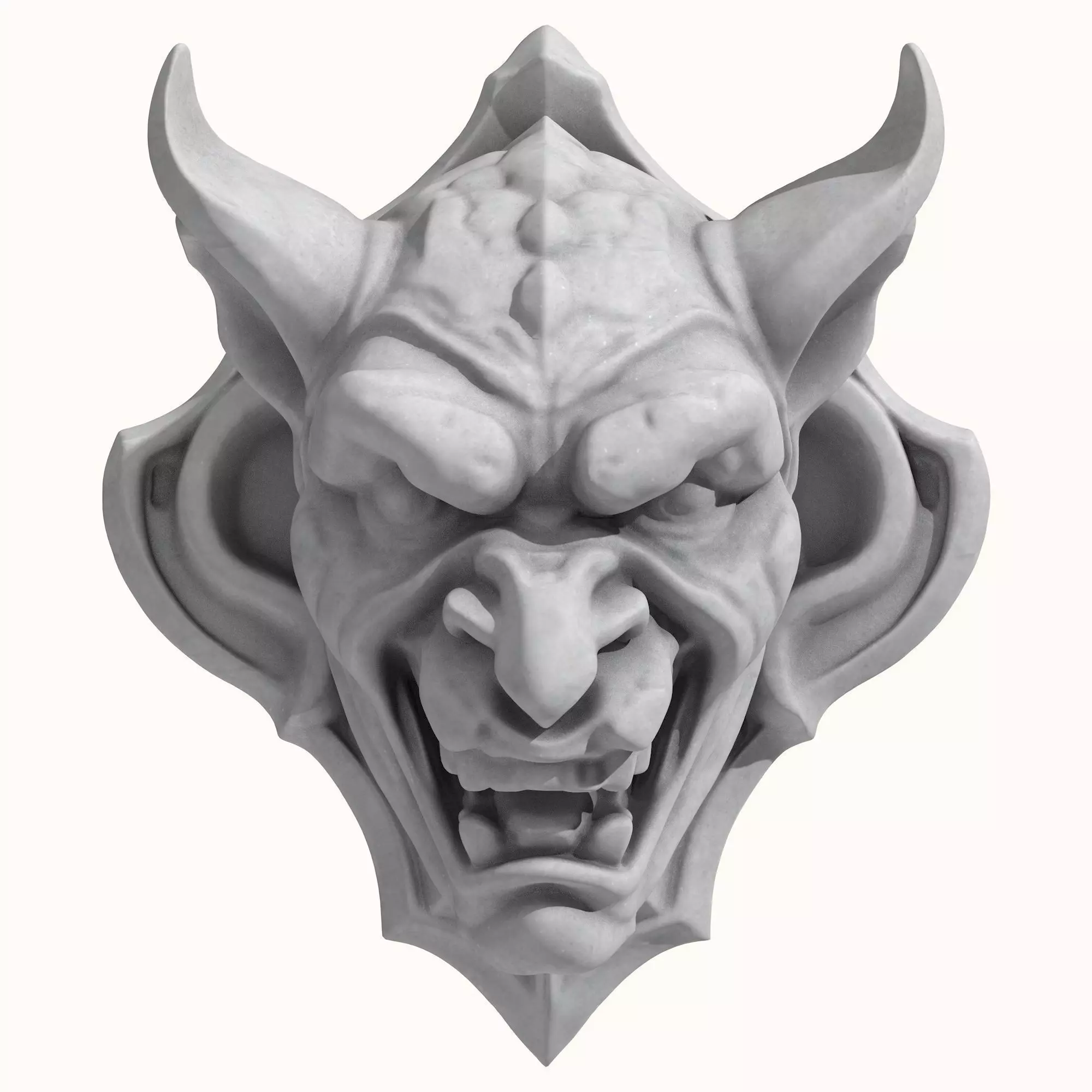Gargoyle Head 3 3D model_0