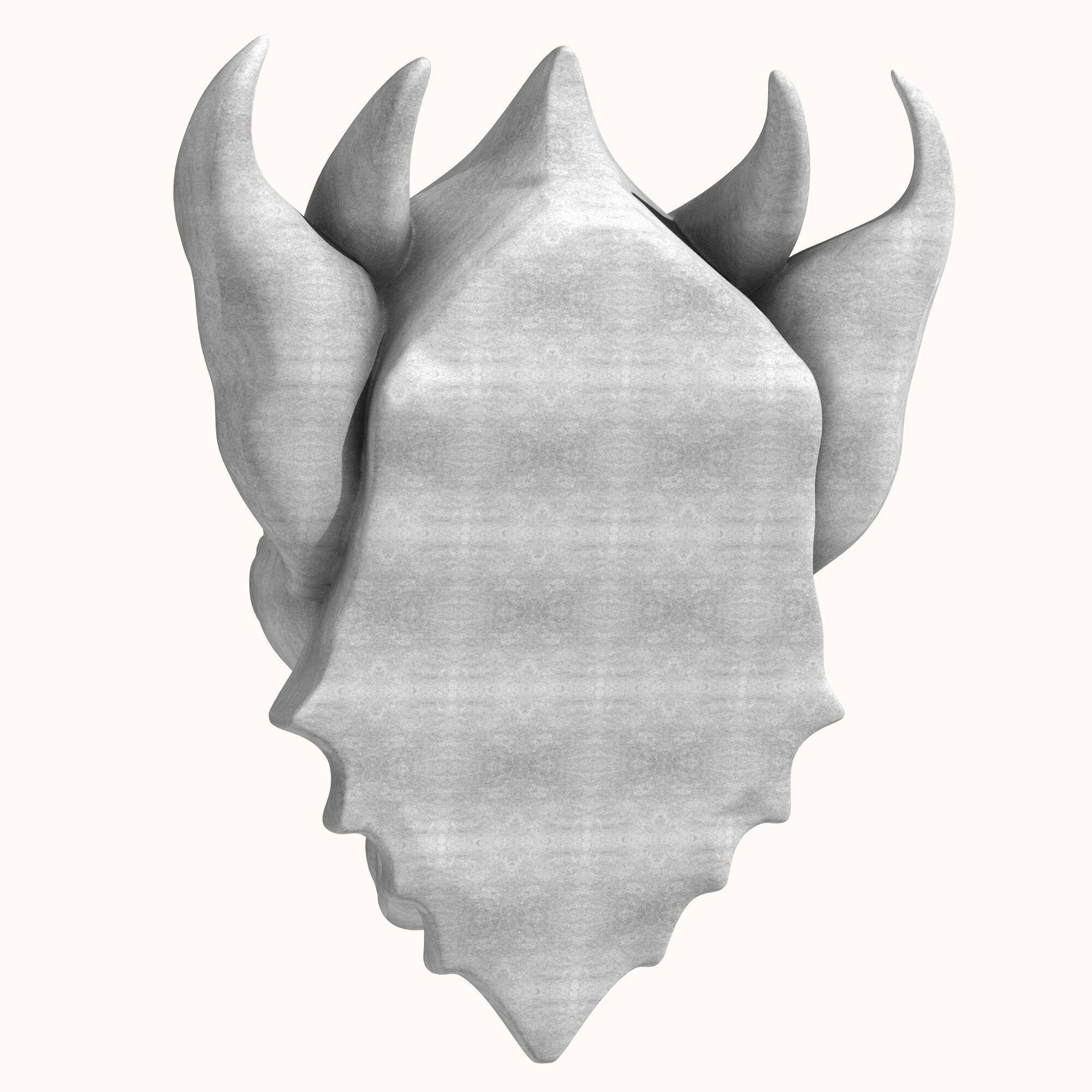 Gargoyle Head 2 3D model_3