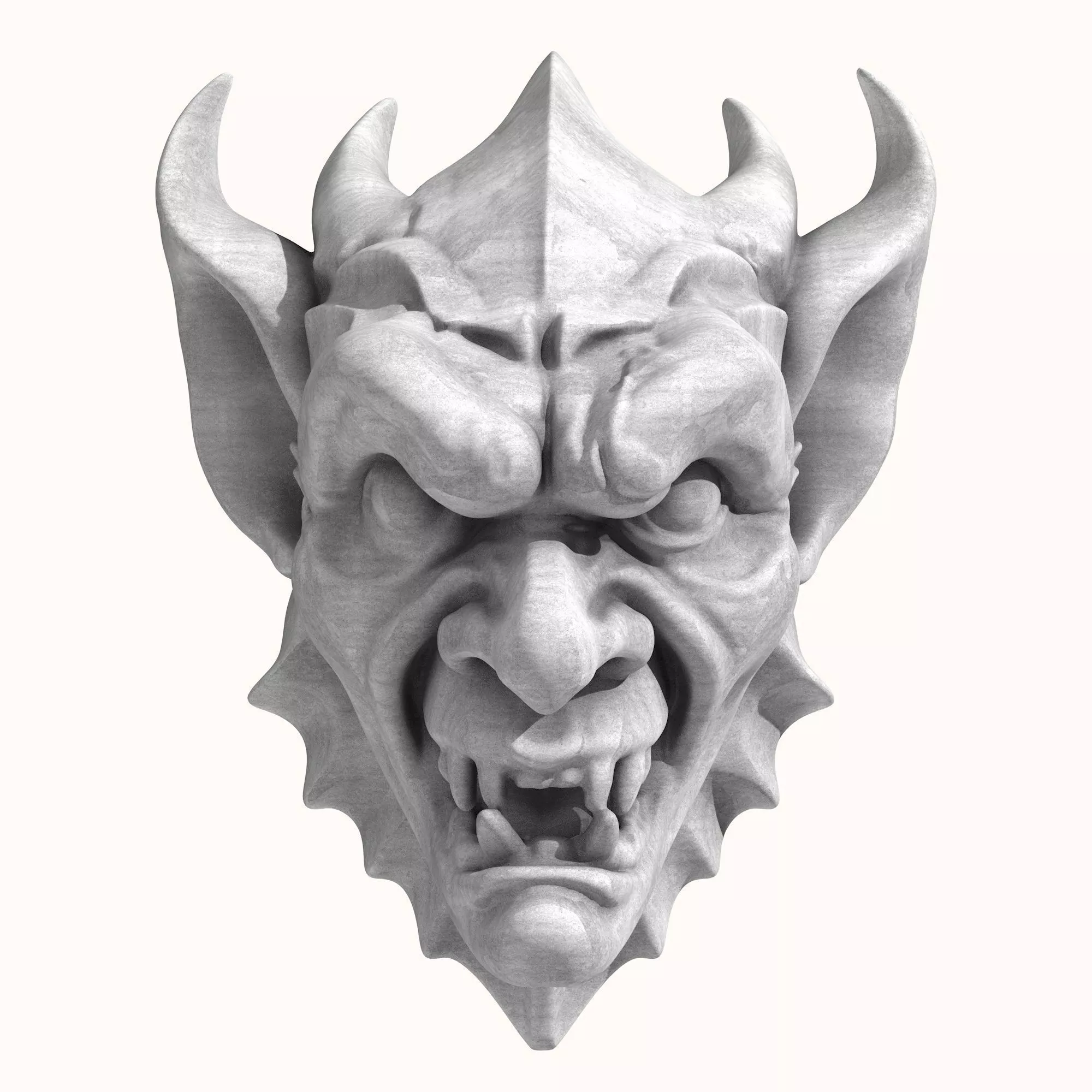 Gargoyle Head 2 3D model_0