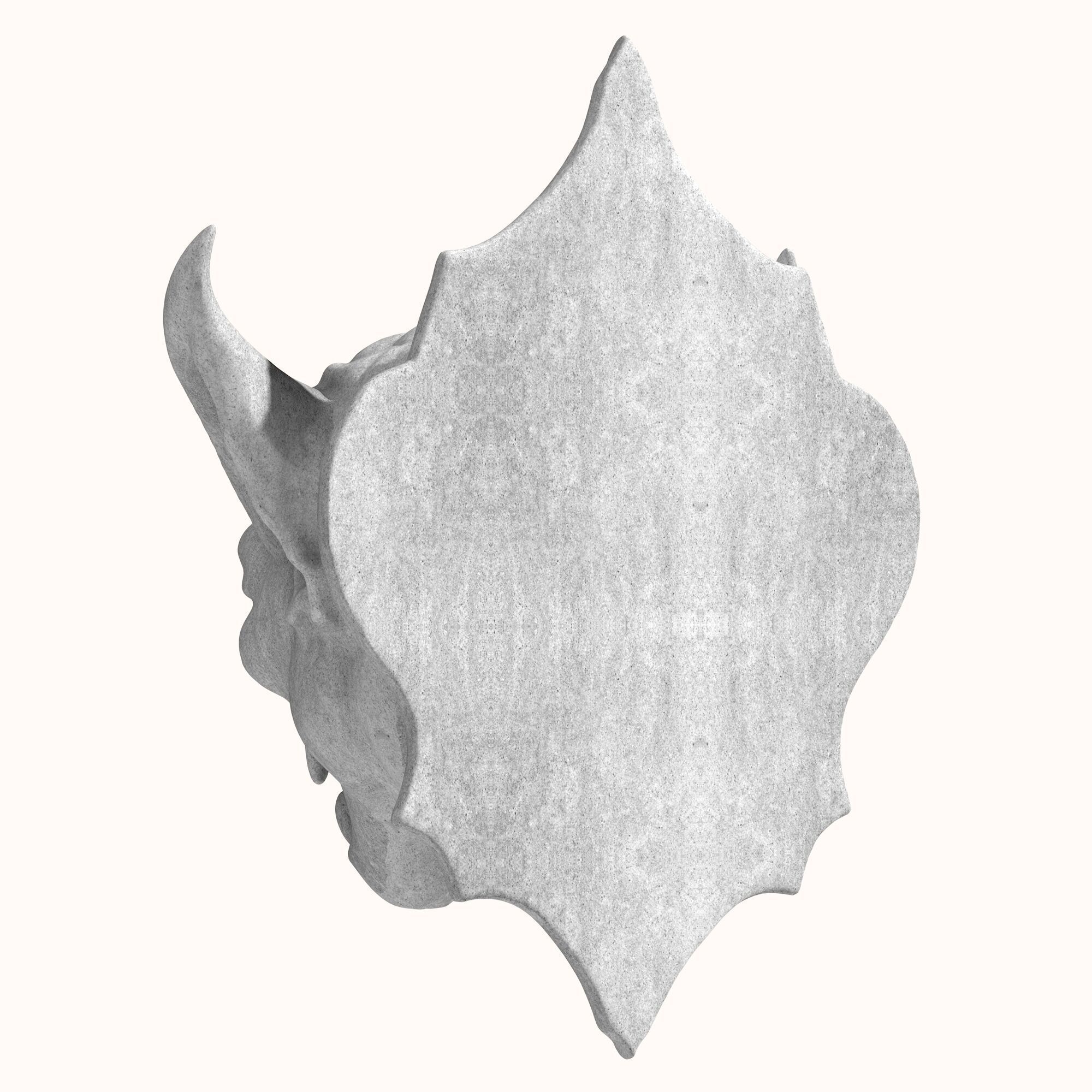 Gargoyle Head 1 3D model_3