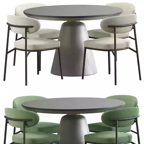 Jari Beige Dining chair set