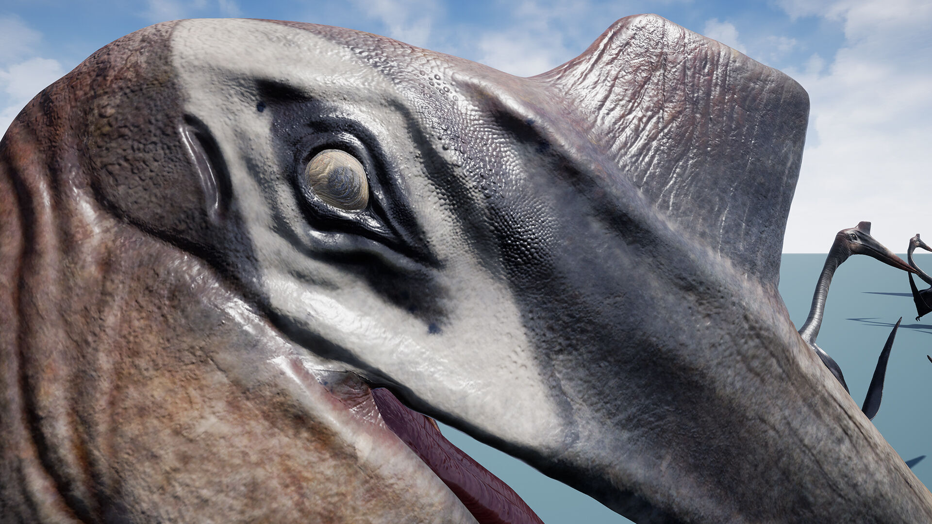 Dinosaur Quetzalcoatlus Giant Pterosaurs Unreal Engine Project Low-poly 3D model_13