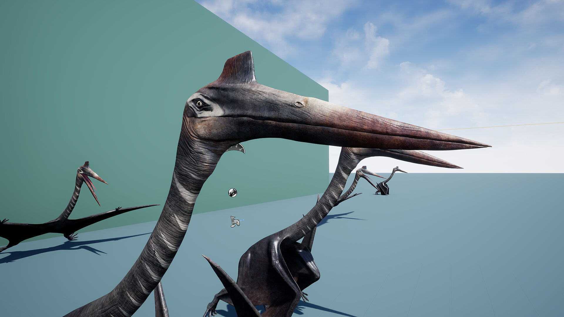Dinosaur Quetzalcoatlus Giant Pterosaurs Unreal Engine Project Low-poly 3D model_6