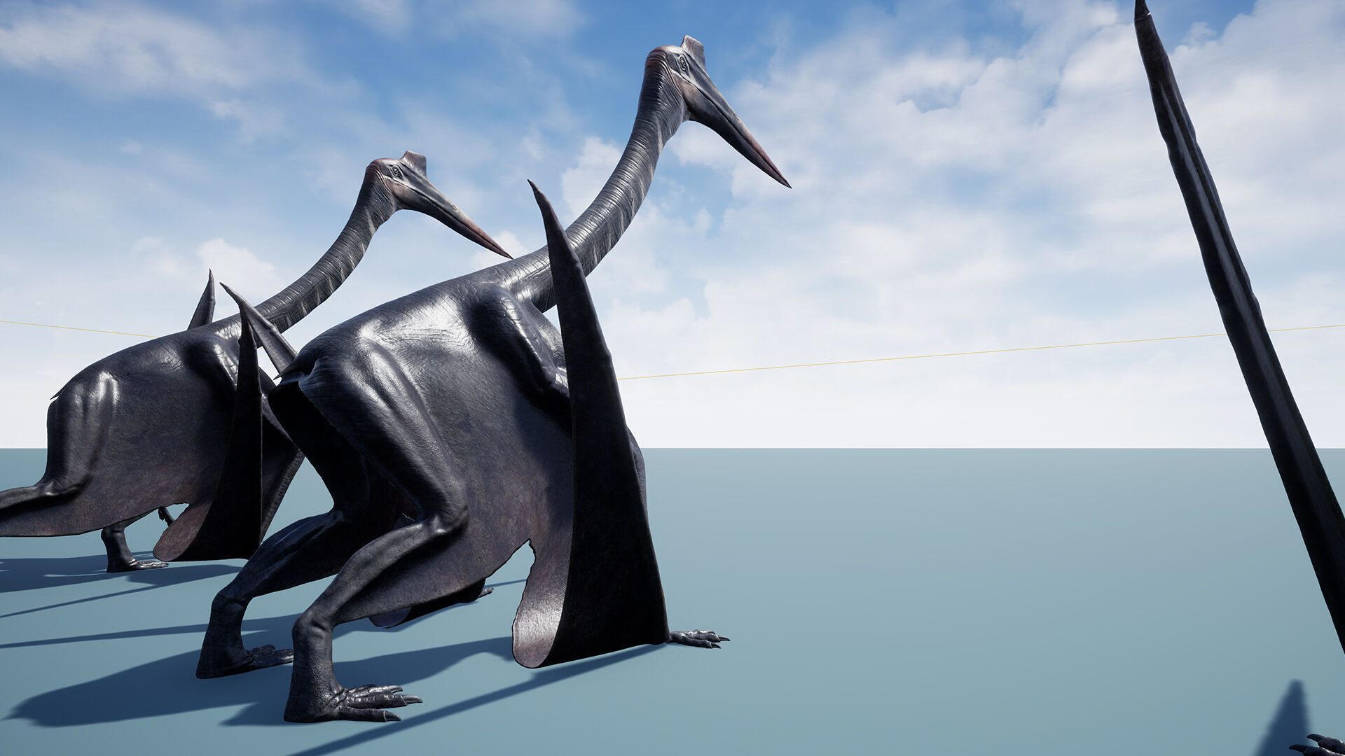 Dinosaur Quetzalcoatlus Giant Pterosaurs Unreal Engine Project Low-poly 3D model_8