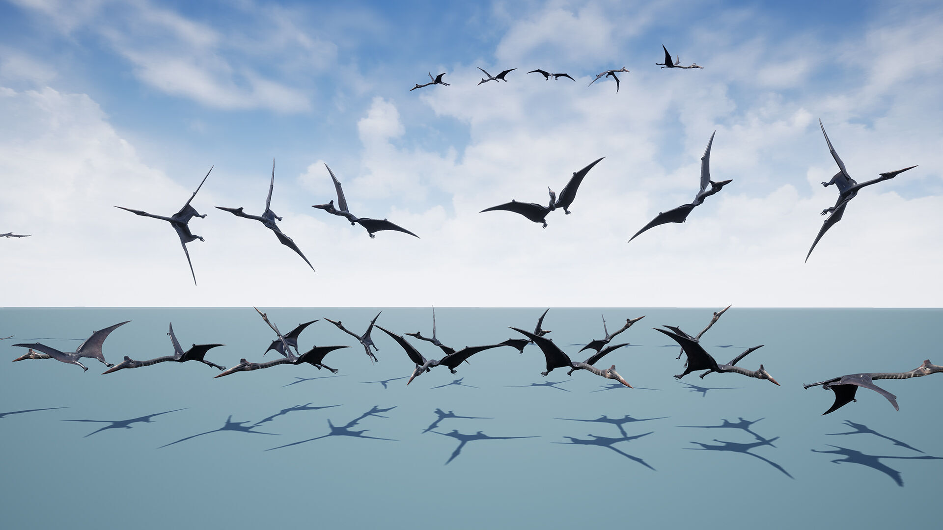 Dinosaur Quetzalcoatlus Giant Pterosaurs Unreal Engine Project Low-poly 3D model_18