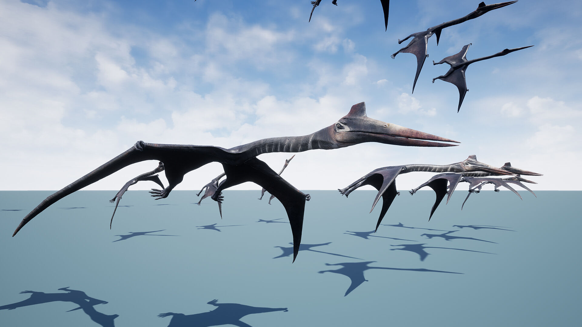 Dinosaur Quetzalcoatlus Giant Pterosaurs Unreal Engine Project Low-poly 3D model_15
