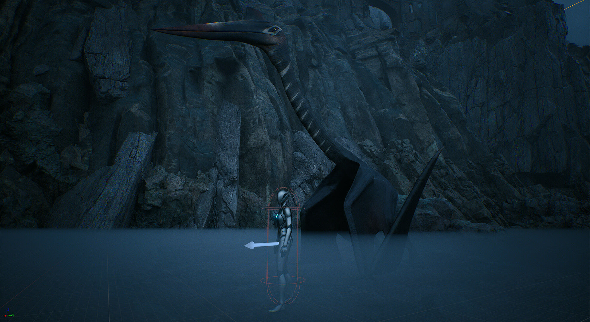 Dinosaur Quetzalcoatlus Giant Pterosaurs Unreal Engine Project Low-poly 3D model_5