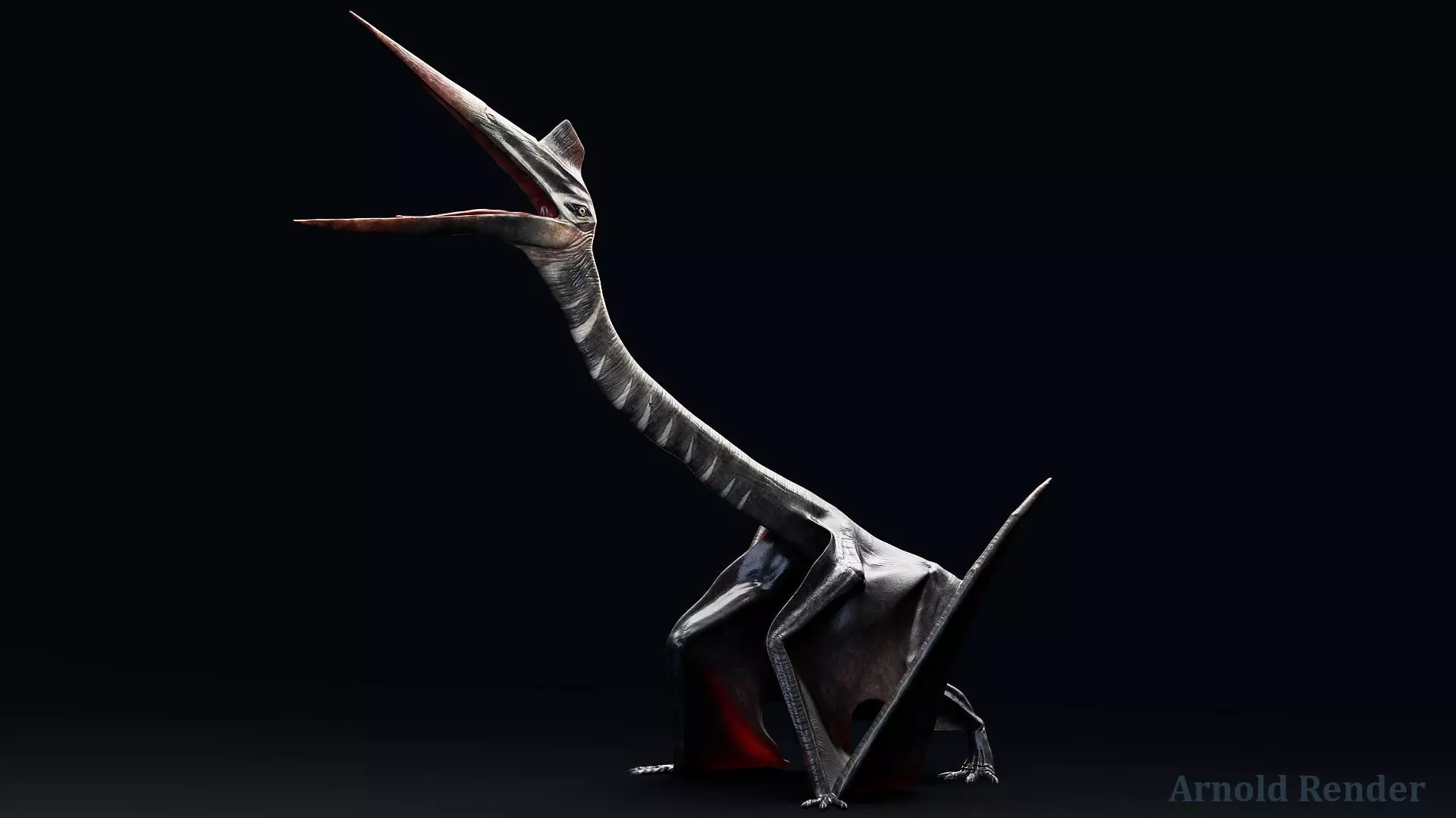 Dinosaur Quetzalcoatlus Giant Pterosaurs Unreal Engine Project Low-poly 3D model_0