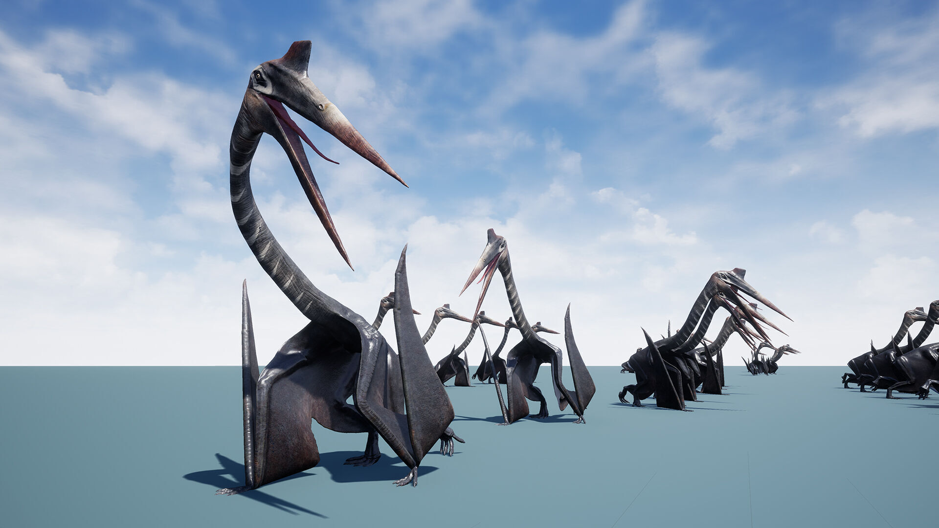 Dinosaur Quetzalcoatlus Giant Pterosaurs Unreal Engine Project Low-poly 3D model_12