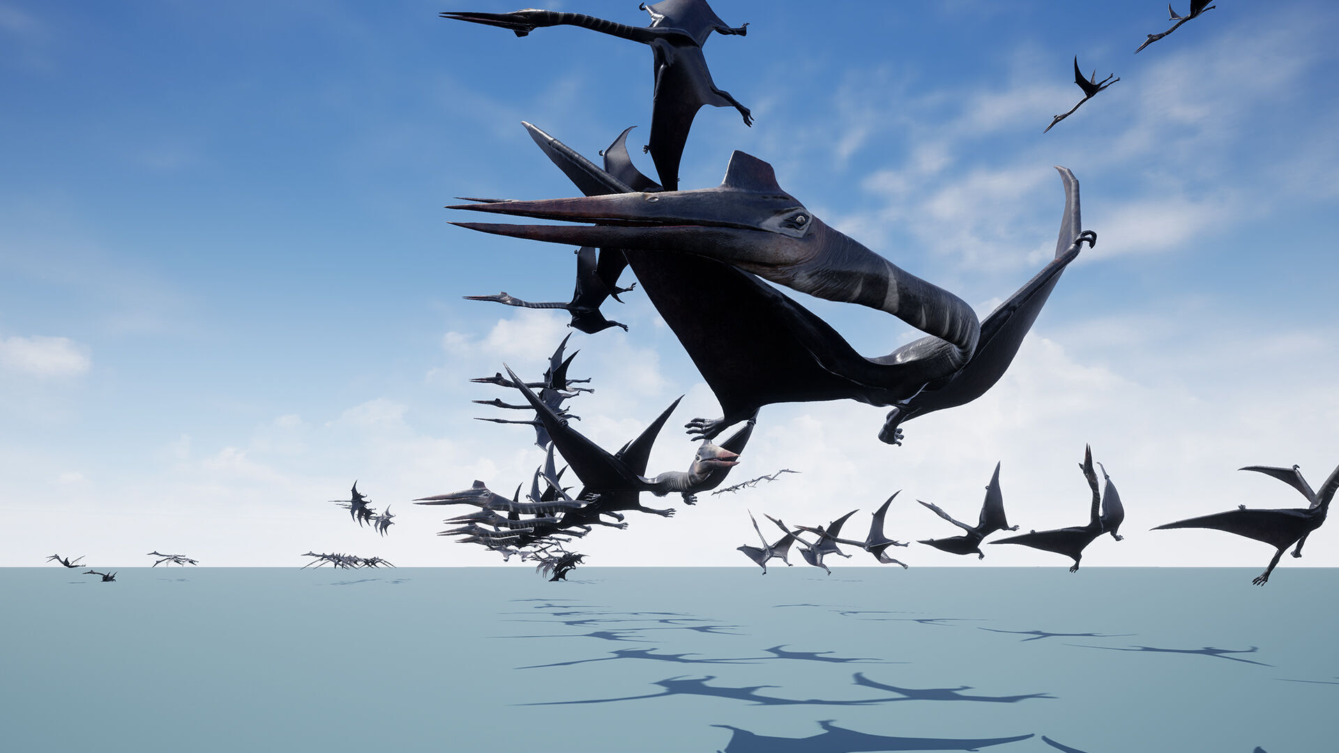 Dinosaur Quetzalcoatlus Giant Pterosaurs Unreal Engine Project Low-poly 3D model_16