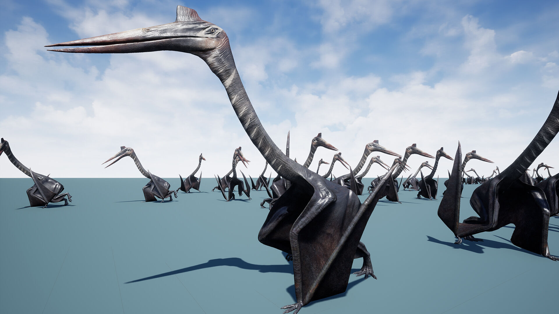 Dinosaur Quetzalcoatlus Giant Pterosaurs Unreal Engine Project Low-poly 3D model_11