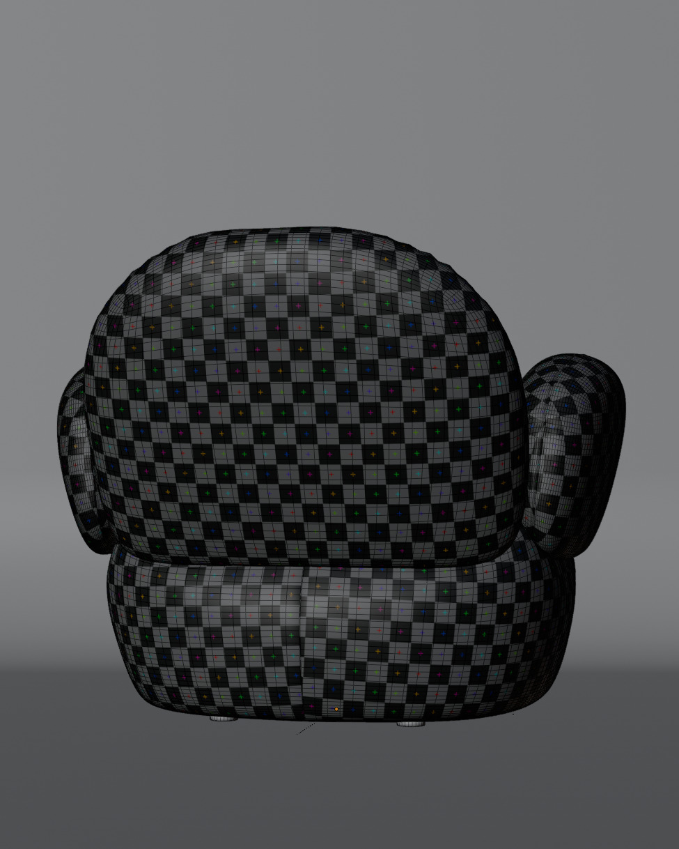 Nana Love Armchair 3D model Free 3D model_11