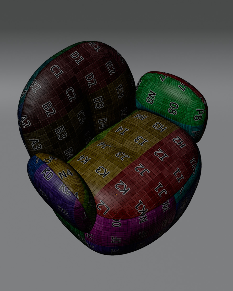 Nana Love Armchair 3D model Free 3D model_17