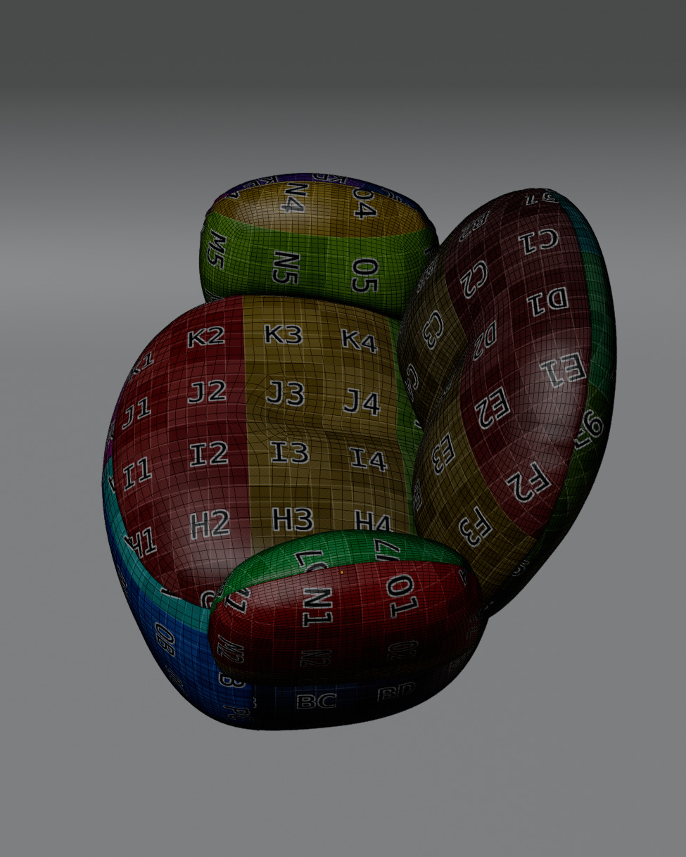 Nana Love Armchair 3D model Free 3D model_4