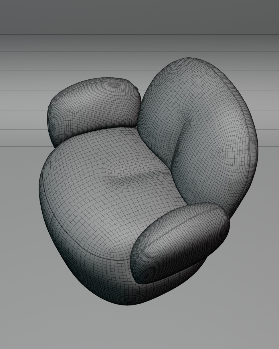 Nana Love Armchair 3D model Free 3D model_8