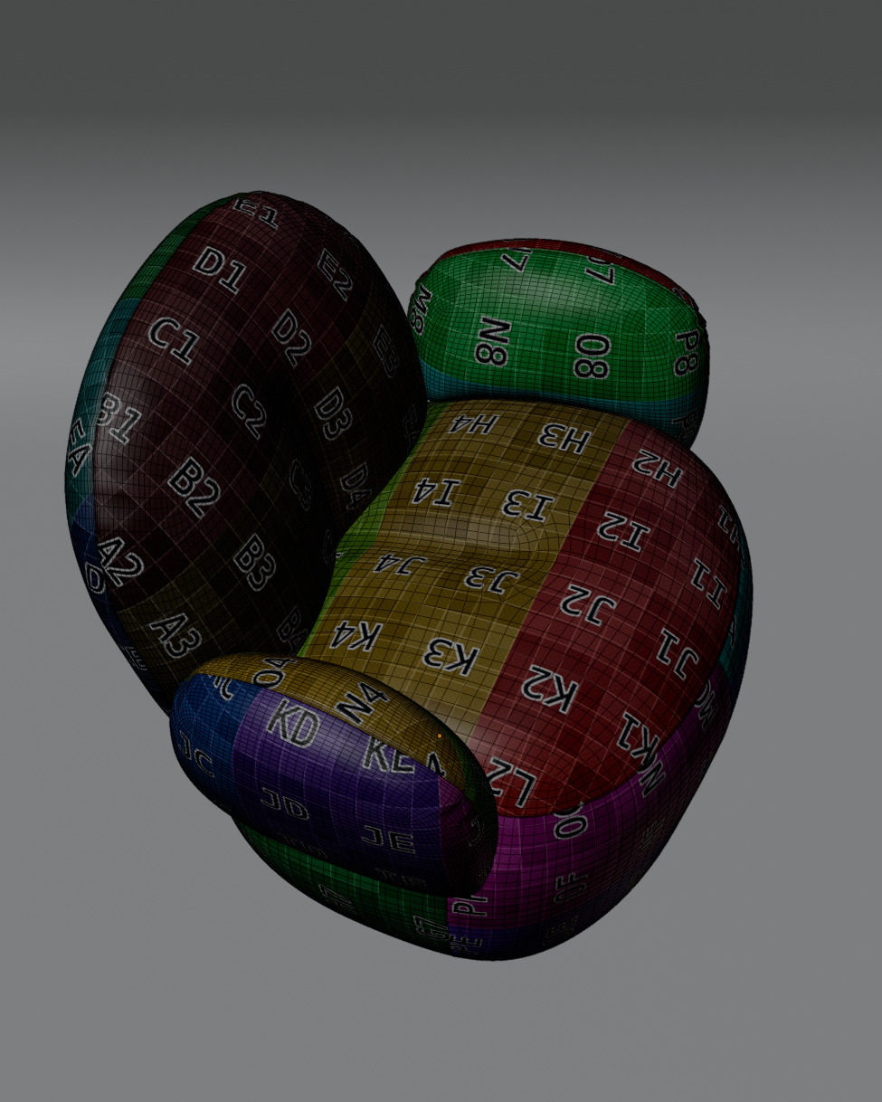 Nana Love Armchair 3D model Free 3D model_2